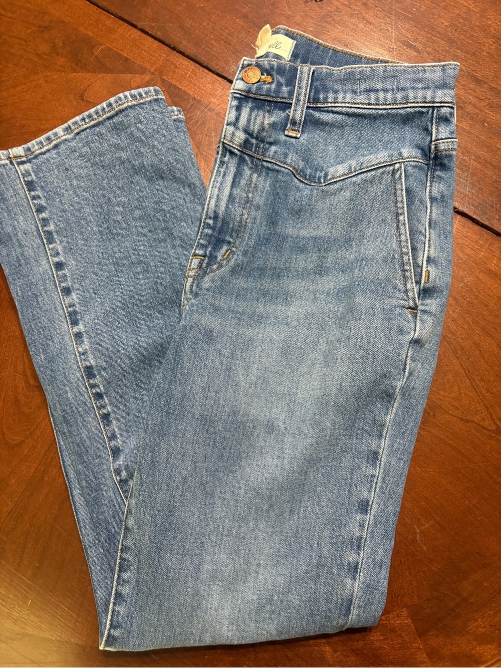 Madewell Women’s Slim Demi Boot Denim Jeans - Classic Mid Wash